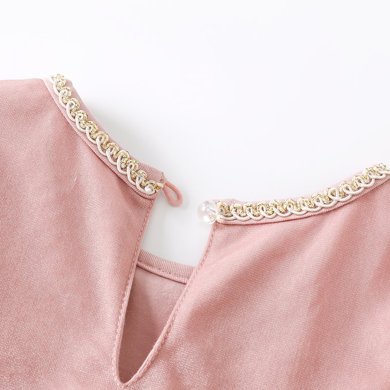 Sparkle Tulle Tea Pink Toddler Princess Gown (SKU: 19105) - View 2