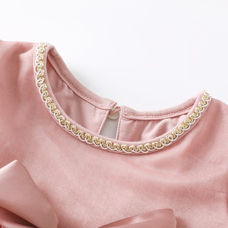 Sparkle Tulle Tea Pink Toddler Princess Gown (SKU: 19105) - View 5