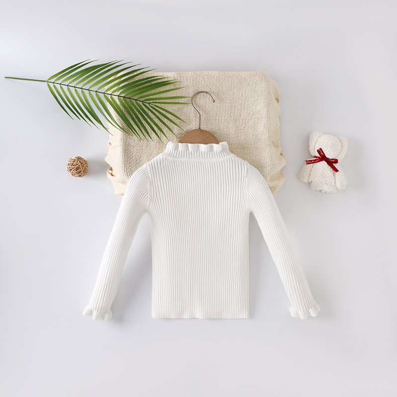 Ultra-Soft Modal Ribbed Knit Long-Sleeve Sweater Top (SKU: 23YD331) - View 5