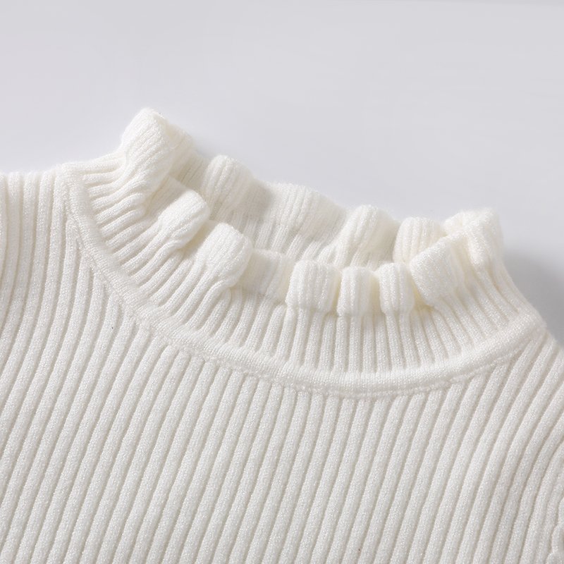 Ultra-Soft Modal Ribbed Knit Long-Sleeve Sweater Top (SKU: 23YD331) - View 7