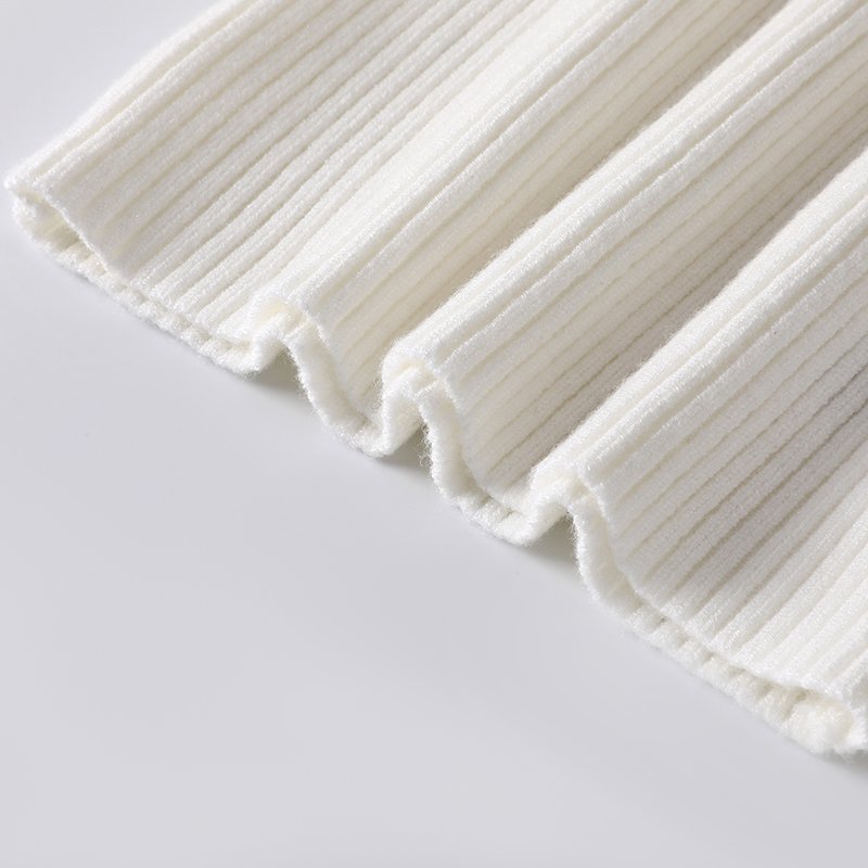 Ultra-Soft Modal Ribbed Knit Long-Sleeve Sweater Top (SKU: 23YD331) - View 9