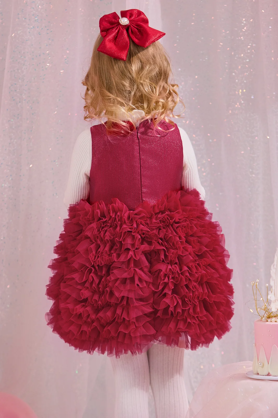 Wine Red Model Back