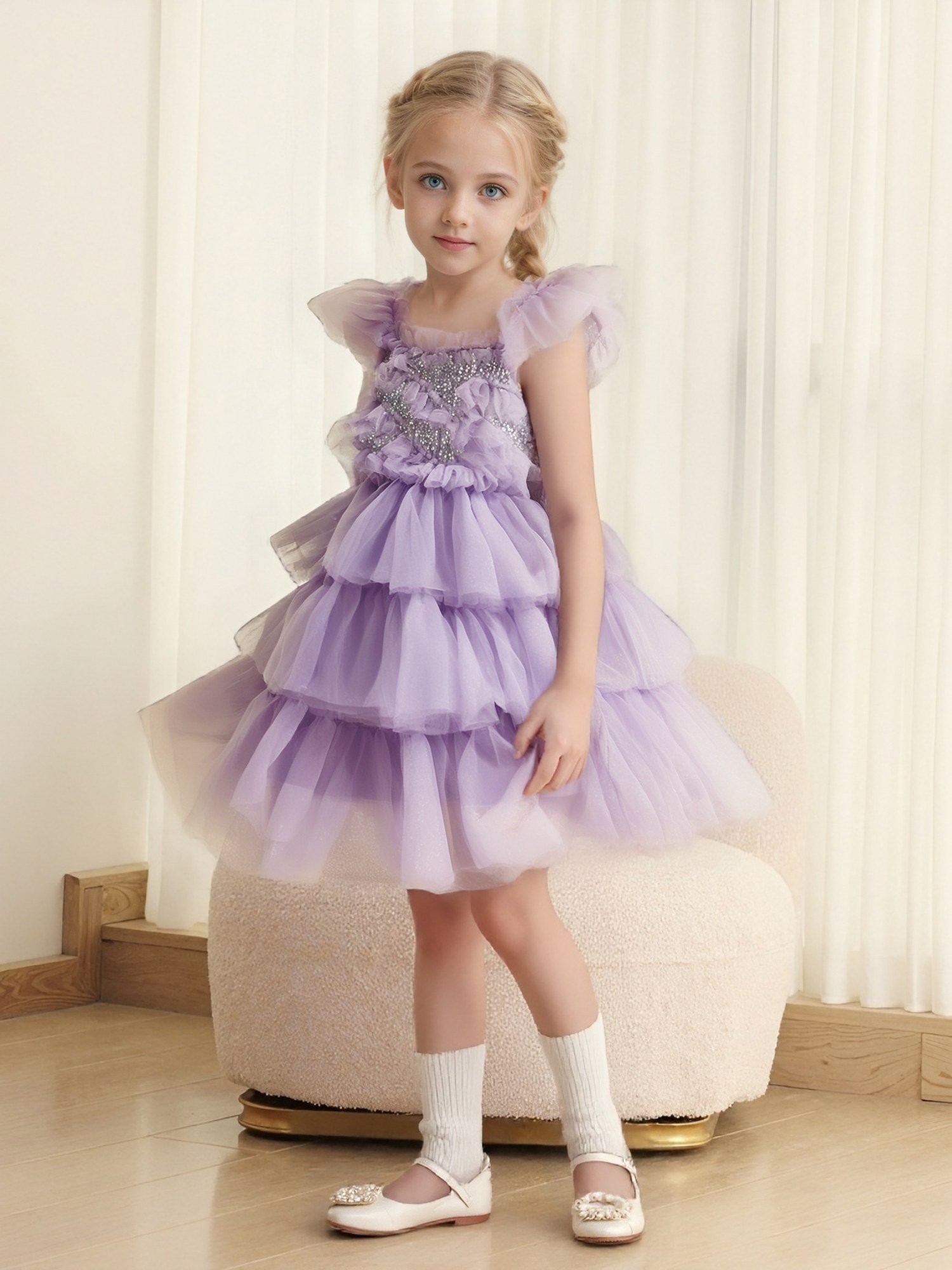 Multi-Layer Fluffy Pettiskirt (SKU: 25YD558) - View 5
