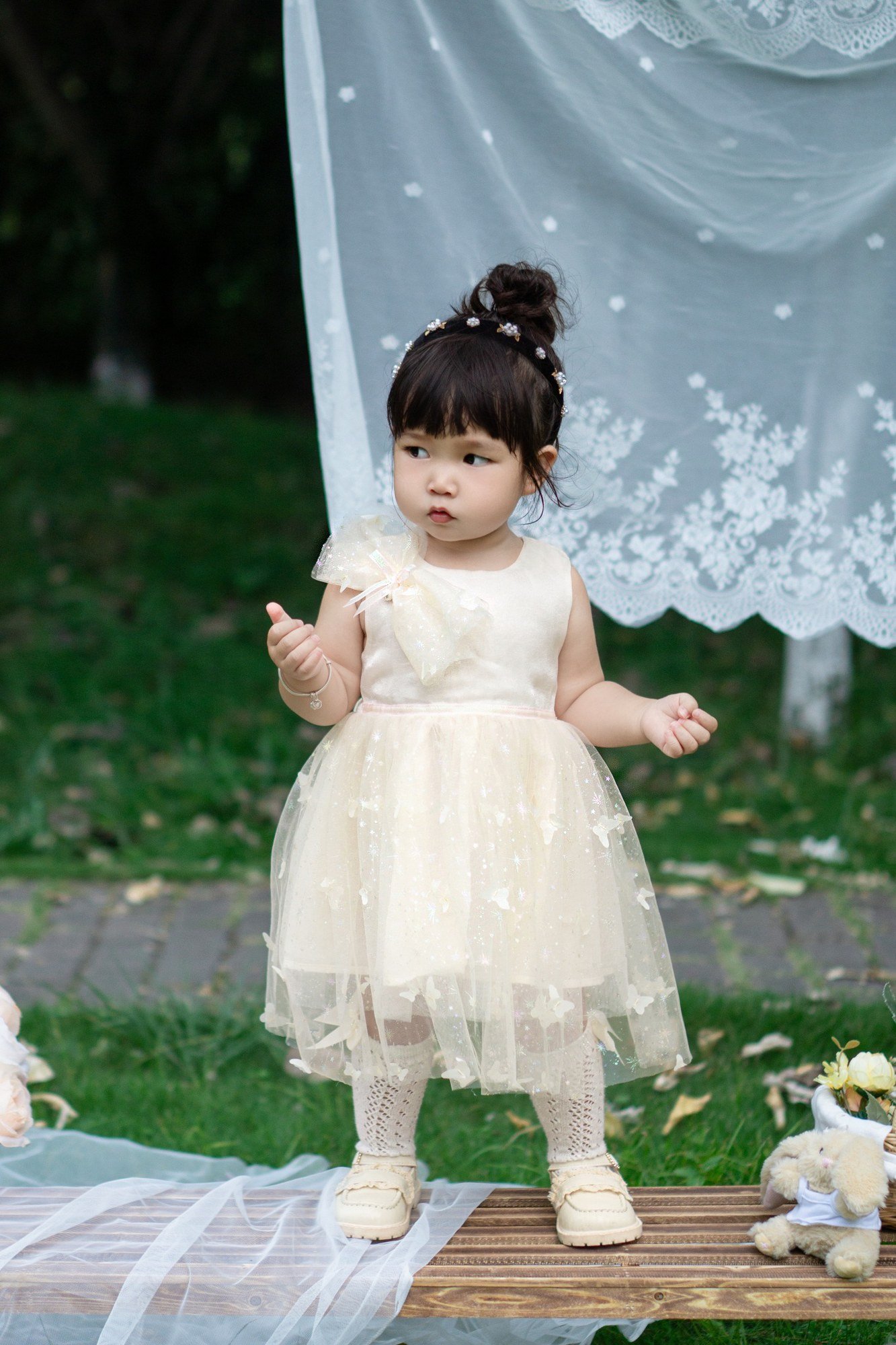 Girls Luxury Festive Dress (SKU: D017) - View 14