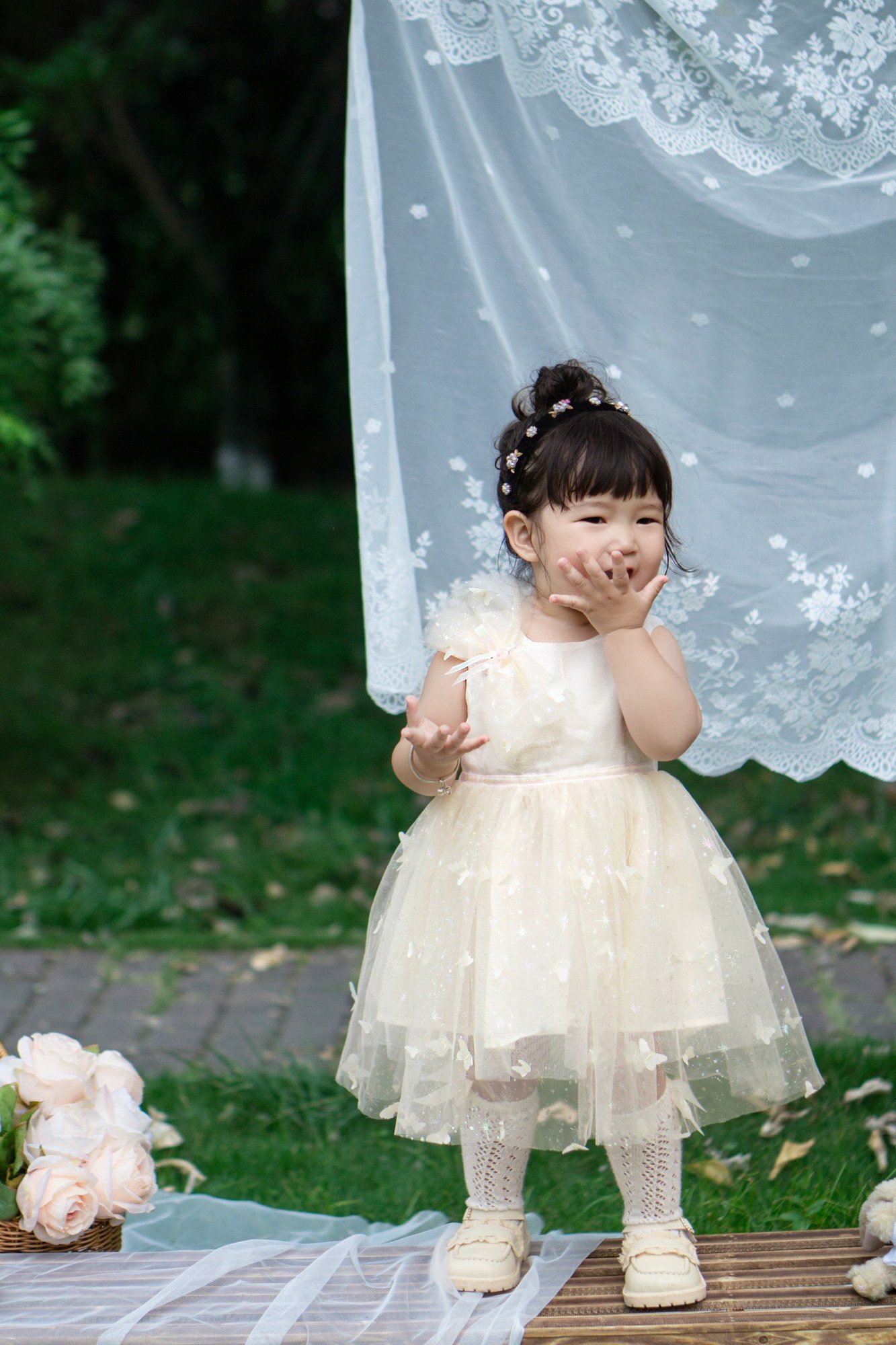 Girls Luxury Festive Dress (SKU: D017) - View 7