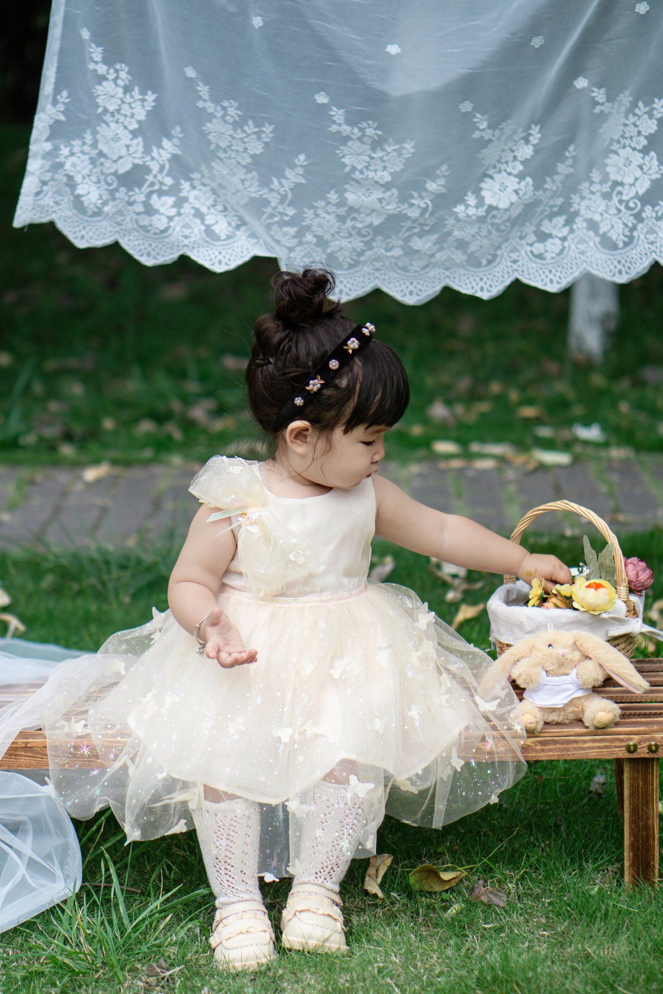 Girls Luxury Festive Dress (SKU: D017) - View 2