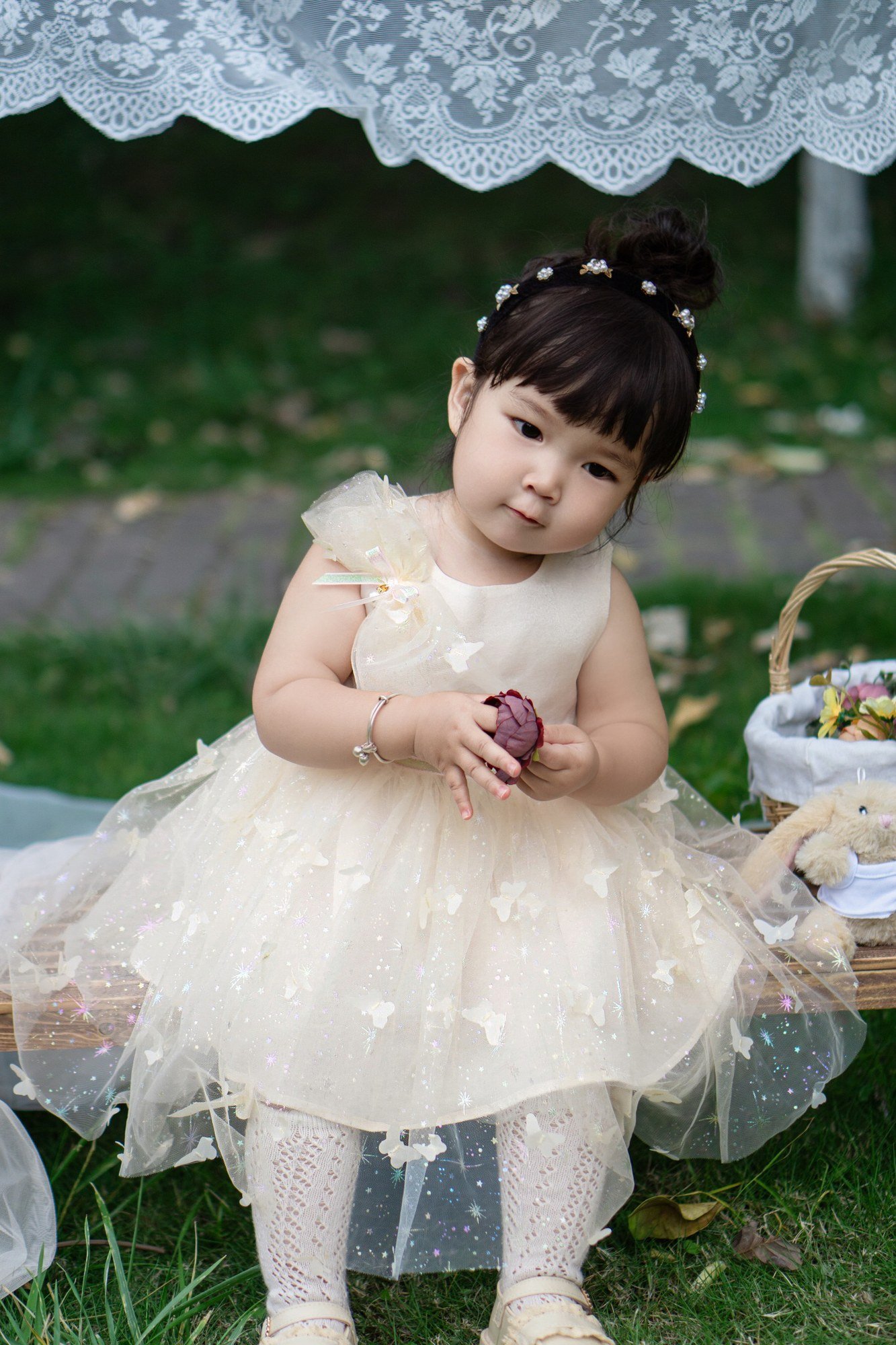 Girls Luxury Festive Dress (SKU: D017) - View 8