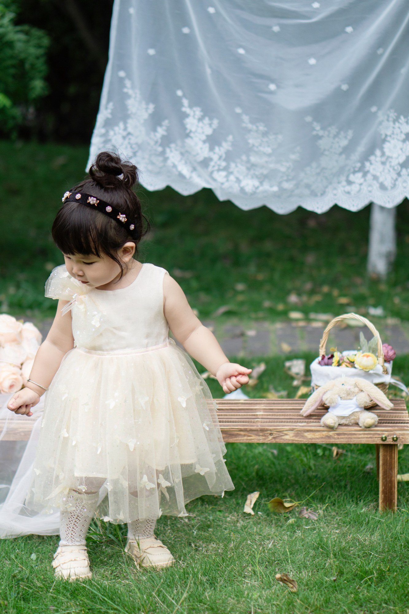 Girls Luxury Festive Dress (SKU: D017) - View 9