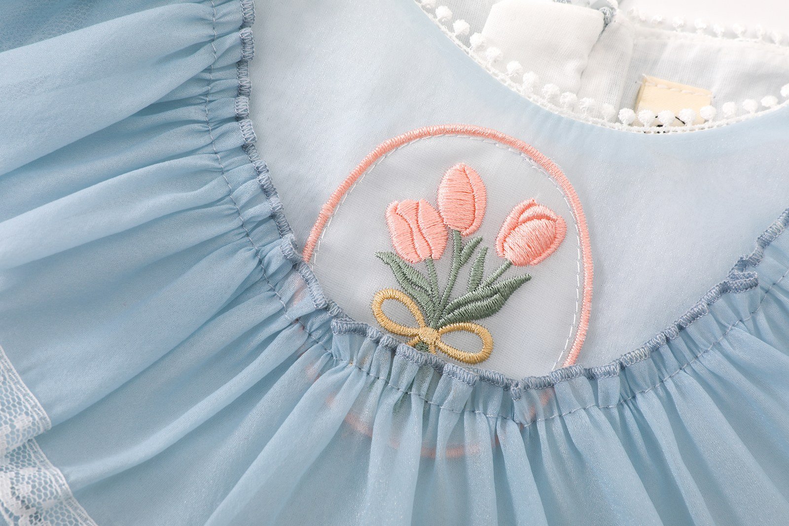 Girls Luxury Festive Dress (SKU: D136) - View 5