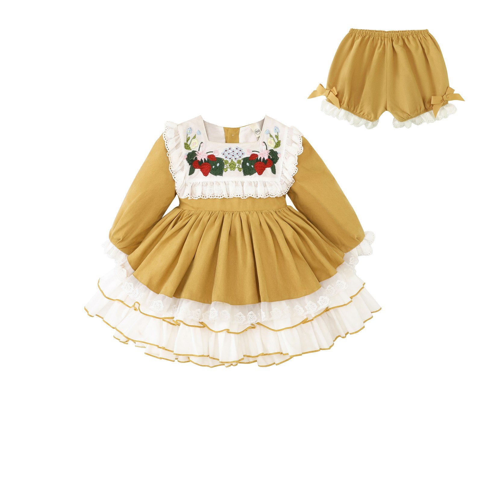 Girls Luxury Festive Dress (SKU: Y6015) - View 4