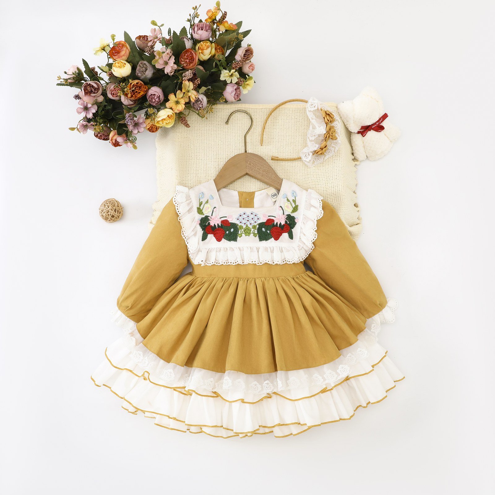 Girls Luxury Festive Dress (SKU: Y6015) - View 5