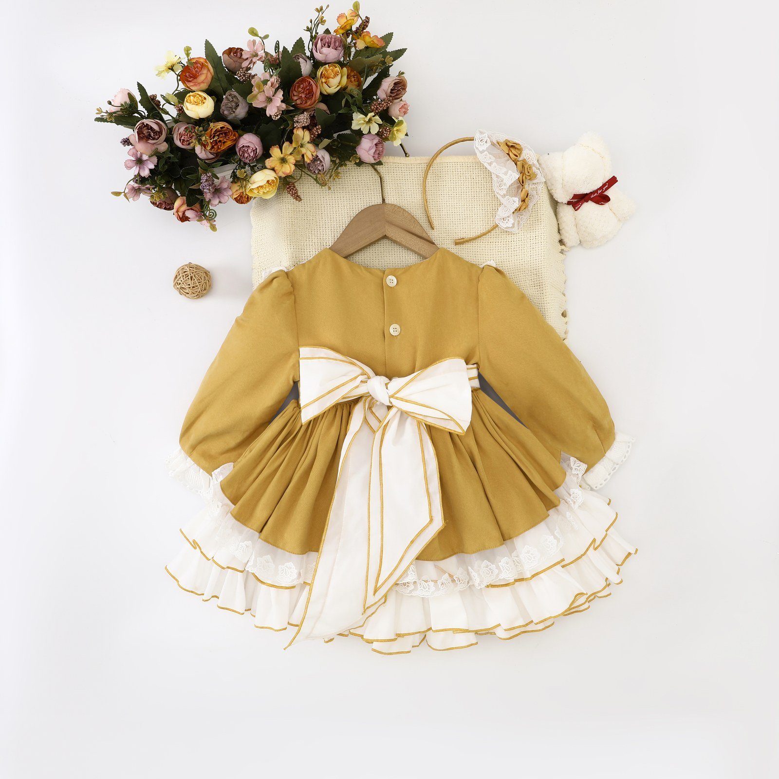 Girls Luxury Festive Dress (SKU: Y6015) - View 6