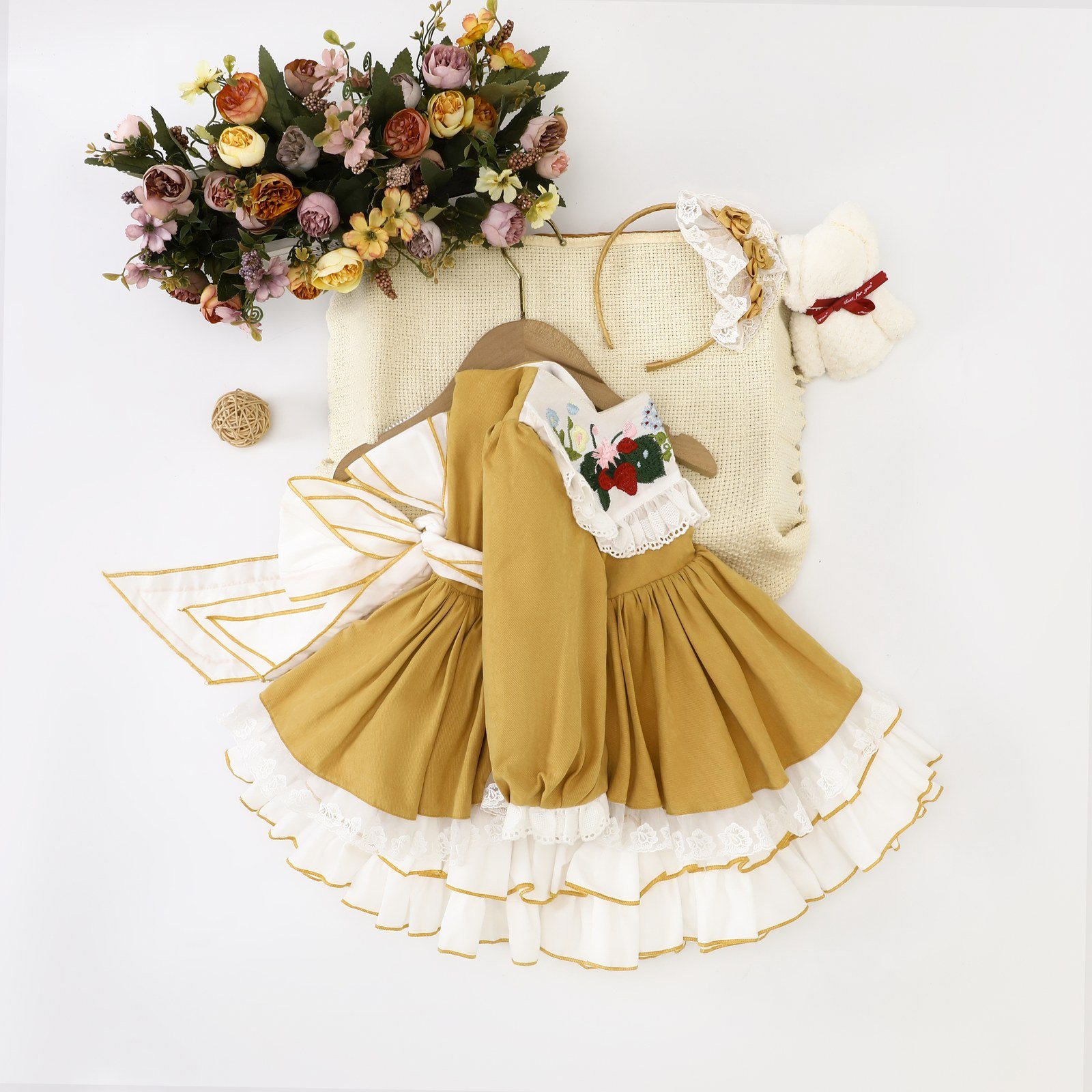 Girls Luxury Festive Dress (SKU: Y6015) - View 7